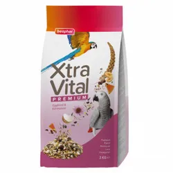 Beaphar Xtra Vital Papageienfutter 3 x 3 kg