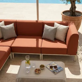 Oviala 232 x 80 x 78 cm Rot