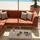 Oviala 232 x 80 x 78 cm Rot