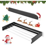 GJCrafts Wäscheständer, 100 cm ausziehbarer, an der Wand montierter Wäscheständer, faltbarer Wäscheständer für den Innen- , Außenbereich, k... - Schwarz
