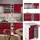 Vicco Küchenzeile R-Line 160 cm Rot Hochglanz/Weiß