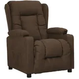 vidaXL Relaxsessel mit verstellbarer Rückenlehne Polyester 2 Getränkehalter 80 x 100 x 90 cm Braun