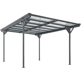 Juskys Carport 5 x 3 m mit Flachdach