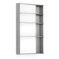 Form and Refine Taper Wandregal 65,5 x 40 x 9 cm Silber