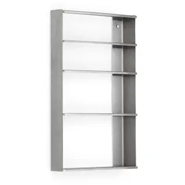 Form and Refine Taper Wandregal 65,5 x 40 x 9 cm Silber