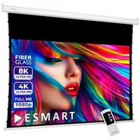 ESmart Professional TATENSO Tageslicht Tension Leinwand Grau 203 x