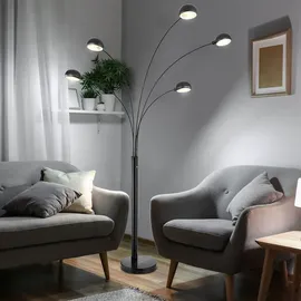 GLOBO Stehleuchte 5x E14 schwarz