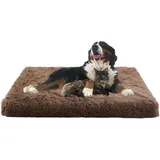 ADUODAO Hundebox-Matratze mit abnehmbarem Bezug, großes Anti-Angst-Hundebett, Welpenbett, waschbar, orthopädisches Hunde-Sofa-Kissen für große, mittelgroße und kleine Haustiere (100 x 60 x 10 cm
