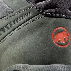 Mammut Mercury IV Mid LTH Men | Wanderschuhe für Herren, Trekkingschuhe mit Vibram Sohle, Outdoor Schuhe, Leichte Bergschuhe, Freizeitschuhe für Hiking und Trekking | Black-Hot Red, 7.5