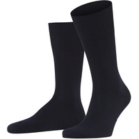 Falke Herren Socken Airport SO Wolle Baumwolle einfarbig 1 Paar, Blau (Dark Navy