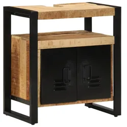Badezimmer Waschbecken Schrank 55x35x60 cm Massivholz Kiefer
