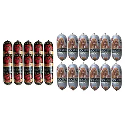 Premium Hektor Hundefutter Riegel mit Rindfleisch 10x900g + Dogero mit Rindfleisch 12x450g