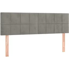 vidaXL Boxspringbett 140 x 200 cm Hellgrau