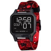 Nixon Herren Digital Quarz Uhr mit Gummi Armband A1320-008-00