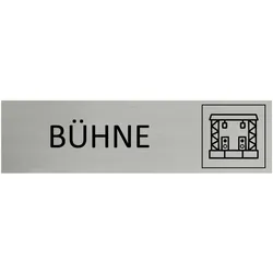 CombiCraft Aluminium Türschild Bühne 165x45mm mit 3M-Tape