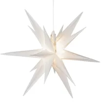 MARELIDA LED Weihnachtsstern 3D Kunststoff 30 cm wetterfest 1 Stück weiß