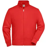 James & Nicholson Sweatjacke rot 4XL