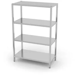 Hendi Lagerregal mit 4 Böden Kitchen Line aus Edelstahl 1200x600x1800mm