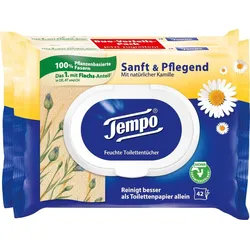 Tempo Feuchttücher Sanft & Pflegend Duo-Pack 1-lagig
