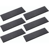 Novaliv 6x Schieferplatten I rechteckig I 30x10x0,4 cm I Sushi Servierplatten Untersetzer Käseplatte Tischplatz Schiefer Geschirr