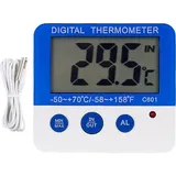 Digitales Thermometer Für Gefrierschrank Und Kühlschrank, Mit Magnet, Ständer Und Led-alarmanzeige