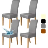Bestcovers Stuhlhussen 4er Set - Stretch Stuhlhussen für Esszimmerstühle - Wasserdicht - Abnehmbarer Stühle Schutz Dekoration Stuhlbezug für Haus, Küche, Hotel, Restaurant, Bankett, Hochzeit, Party