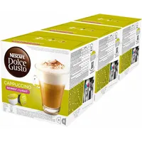 Nescafé DOLCE GUSTO Cappuccino light, 3er Pack, 3 x 16 KAPSELN (24 Portionen)