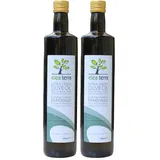Elea Terra Bio Natives Olivenöl Extra 750 ml – Kalt Extrahiert, Erste Kaltpressung aus Lakonien, Griechisches Bio-Olivenöl in Glasflasche (Packung mit 2)