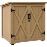 Outsunny Geräteschrank 0,88 x 0,77 m Beige