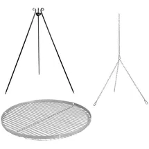 Cook King Schwenkgrill 180 cm inkl. Grillrost Ø 70 cm Rohstahl