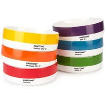Copenhagen Design PANTONE Geschirr-Set 6-tlg. Yellow/Orange/Red/Green/Blue/Violet