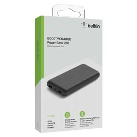 Belkin BOOST CHARGE Powerbank, 20.000mAh, 15W Power Delivery, schwarz