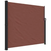 vidaXL Seitenmarkise Ausziehbar Braun 180x300 cm