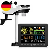 12-In-1 Wetterstation Funk Mit Außensensor, Windmesser, Regenmesser, Barometer,