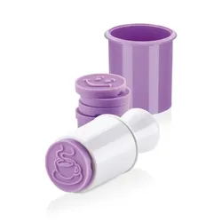 Tescoma Plätzchenausstecher mit 5 Ersatzteile Plätzchen Stempel Keksstempel Keks