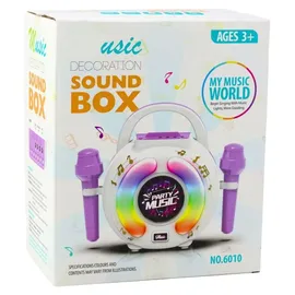 Wisam Karaoke-Set Zwei Mikrofone Bluetooth-Lautsprecher