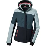 KILLTEC Damen Skijacke/Funktionsjacke mit abzippbarer Kapuze und Schneefang KSW 67 WMN SKI JCKT, modern red, 46,