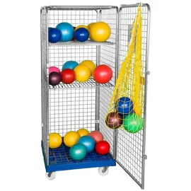 Sport-Thieme Materialwagen ""Classic-Rollbox N°5"", Mit 2 Einlegeböden, 1 Tür