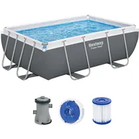 BESTWAY Power SteelTM Frame Pool Set mit Filterpumpe 282