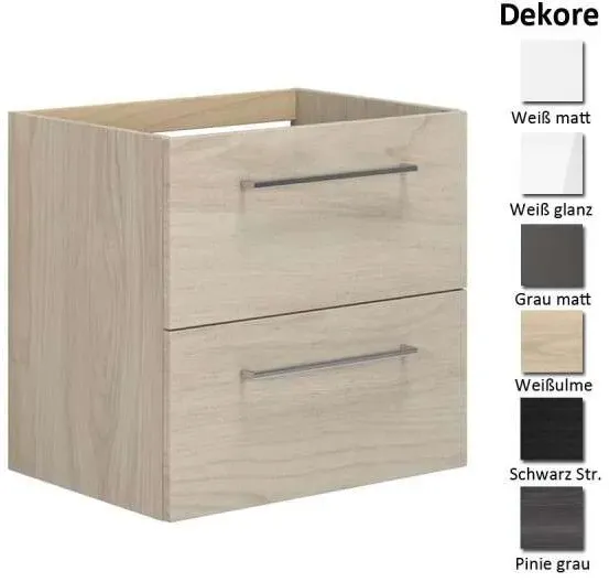 Dansani Mido+ Waschtischunterschrank 2S 60 cm Tiefe 44.. - Badmöbel
