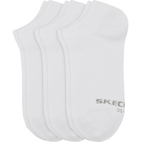 SKECHERS Damen Sneaker Socken Basic 3er Pack Weiß