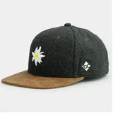 Bavarian Caps Edelweiss Klassik Wildleder - Grau