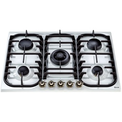 HCB70N Nostalgie Gaskochfeld 70 cm Regler frontal 5 Flammen 13,8 kW