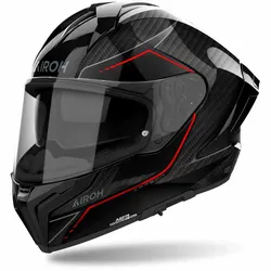 Airoh Matryx Carbon Integralhelm Stylisch schwarz rot Gr. M 57/58
