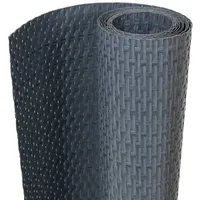 vidaXL Balkon-Sichtschutz Anthrazit 400x80 cm Poly Rattan - Grau