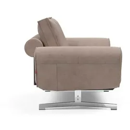 Innovation Living Schlafsofa Ghia Chrom Cord Beige