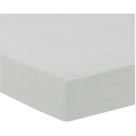 Traumschlaf Spannbettlaken Frottee 140 x 200 - 160 x 200 cm grau-silber