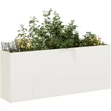 vidaXL Pflanzkübel 200 x 40 x 80 cm Weiß