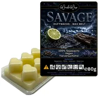 WonderWax Duftwachs WonderWax® Duftwachs 6 Herzen, (Sauvage), Duftrichtung: Savage