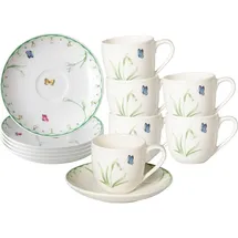 Villeroy & Boch Colourful Spring Espressotassen mit Untertassen 100 ml 6 x)